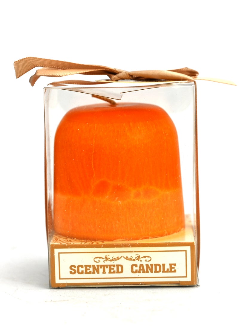 شموع معطرة على شكل قالب للمنزل، شموع منزلية برتقالية اللون معطرة، شمعة معطرة للمكتب - Image 3
