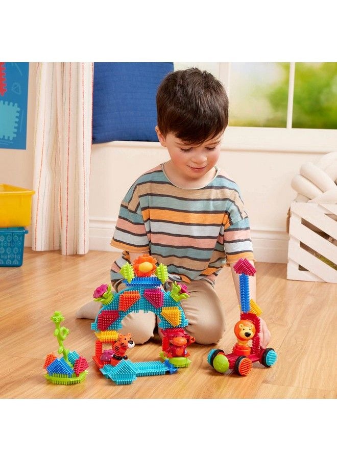 Bristle Blocks By Battat The Official Bristle Blocks 54Piece Jungle Adventures In A Tube Stem Toys 3D Sensory Toy Blocks For Kids Building Toys For Creativity & Dexterity 2 Yr