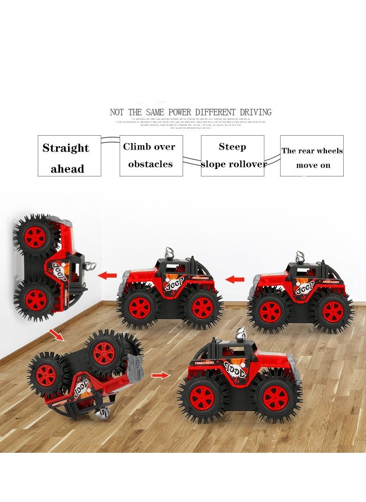CIMIA - Crazy Racers Electric Stunt Car Toy, Off-Road Vehicle with Flip Function, 10.5 x 7 x 8 cm, Ages 3+,Blue - Image 1