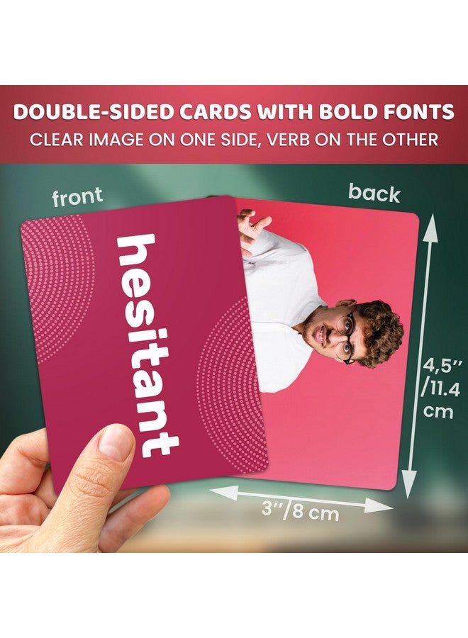 quokka بطاقات فلاش كوكّا 104 للأطفال والبالغين - بطاقات فلاش كبيرة للحياة الواقعية لرياض الأطفال للعلاج بالكلام، علاج ABA، تعليم ESL، التعليم المبكر، بطاقات بناء مفردات المشاعر - Image 3