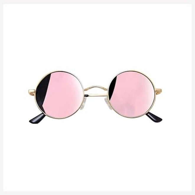 Joopin Round Polarized Sunglasses for Men and Women - UV400 Protection Retro Hippie Shades for Driving, Cycling, and Outdoor Sports