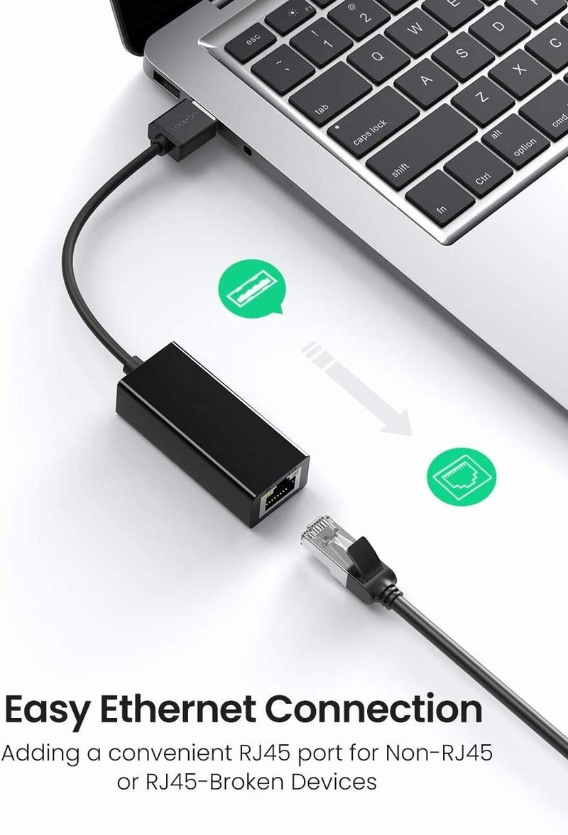 Sounce محول USB 3.0 إلى RJ45 إيثرنت، USB إلى 10/100/1000 جيجابت إيثرنت LAN متوافق مع MacBook، Surface Pro، Notebook PC مع Windows7/8/10، XP، Vista، Mac - Image 2
