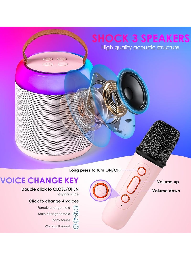 Generic Mini Karaoke Machine with Wireless Microphone for Kids Adults, Portable Bluetooth Speaker Toy for 2-12 Years Old Girls and Boys,  for Birthday Gift and Home Party  - Image 5