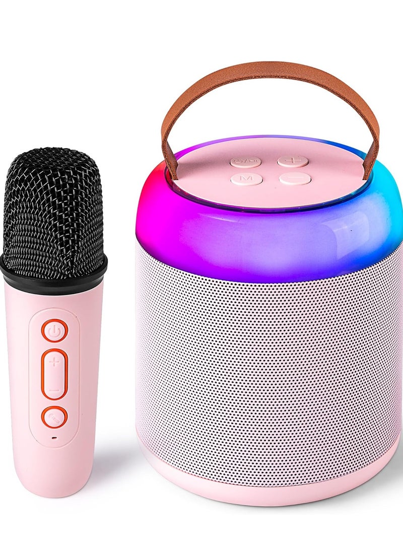 Generic Mini Karaoke Machine with Wireless Microphone for Kids Adults, Portable Bluetooth Speaker Toy for 2-12 Years Old Girls and Boys,  for Birthday Gift and Home Party  - Image 1