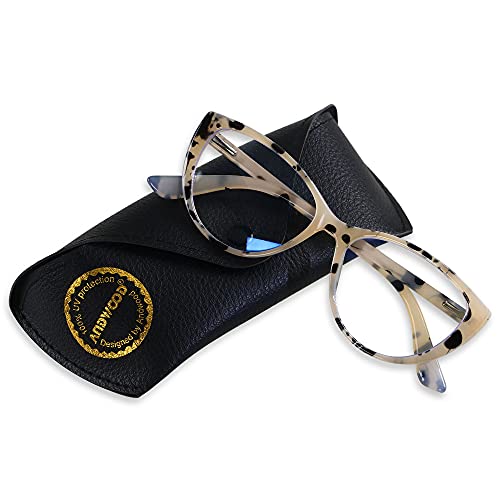 ANDWOOD Blue Light Blocking Glasses Women Bluelight Blocker Computer Cateye Clear Reading Cat Eye Eyeglasses Frame - Image 3