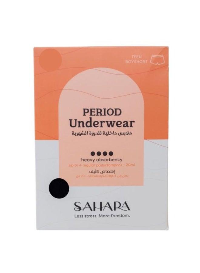 Period Underwear, Heavy Absorbency - Black Y15-16, China