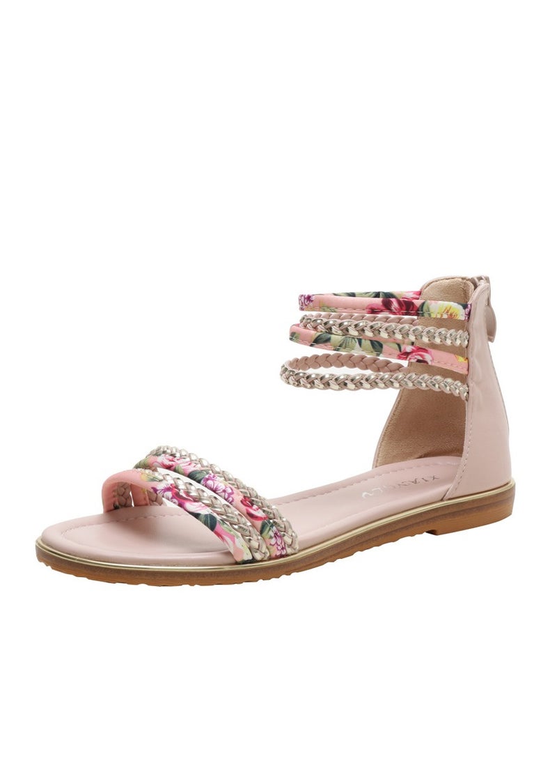 SIKETU New Women's Flat Bottomed Casual Vacation Roman Sandals - Image 1