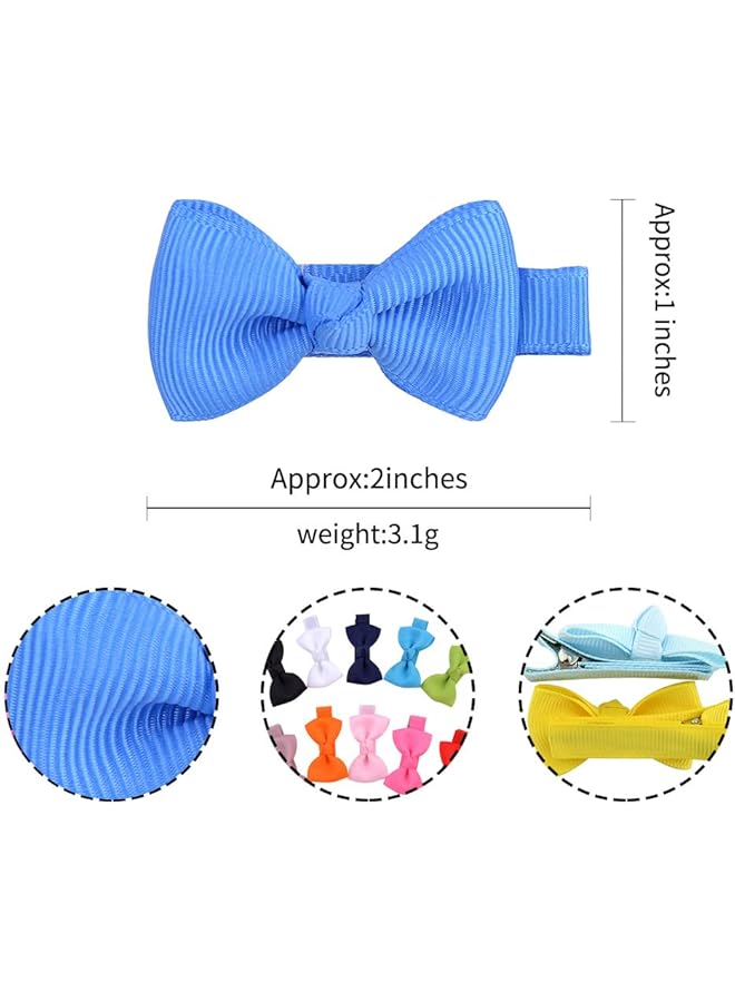 40 قطعة من مشابك شعر الأطفال مقاس 2 بوصة مبطنة بالكامل ومضادة للانزلاق في 40 لونًا للفتيات والرضع والأطفال الصغار (ملون) - Image 4