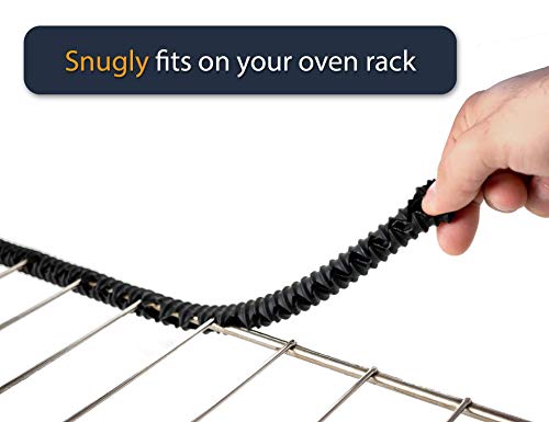 Linda's Essentials Silicone Oven Guards for Racks by Linda’s Essentials (3 Pack) - Heat-Resistant Rack Protectors Shield, Prevents Burns & Scars, Easy to Fit Design, Must-Have Kitchen Safety 14 Inches Long (Black) - Image 4