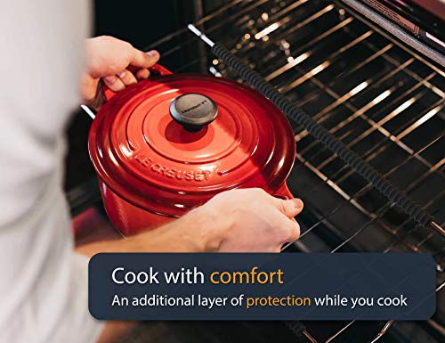 Linda's Essentials Silicone Oven Guards for Racks by Linda’s Essentials (3 Pack) - Heat-Resistant Rack Protectors Shield, Prevents Burns & Scars, Easy to Fit Design, Must-Have Kitchen Safety 14 Inches Long (Black) - Image 5