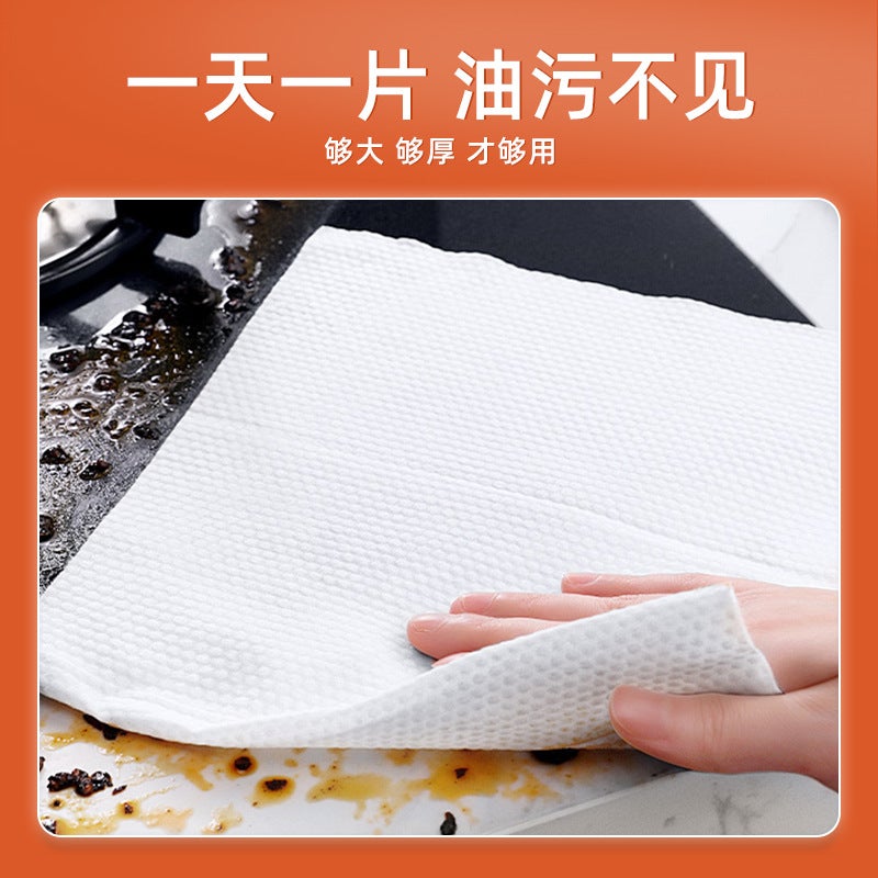 Household Kitchen Wet Tissue Paper Cleaning Degreasing Decontamination Disposable Rag Range Hood Powerful Degreasing Wet Tissue - Image 5
