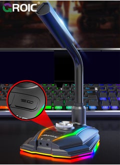 GROIC Computer USB Microphone 3.5mm AUX Output Noise Reduction Phone Call Conference Omnidirectional Condenser Microphone  - Image 5