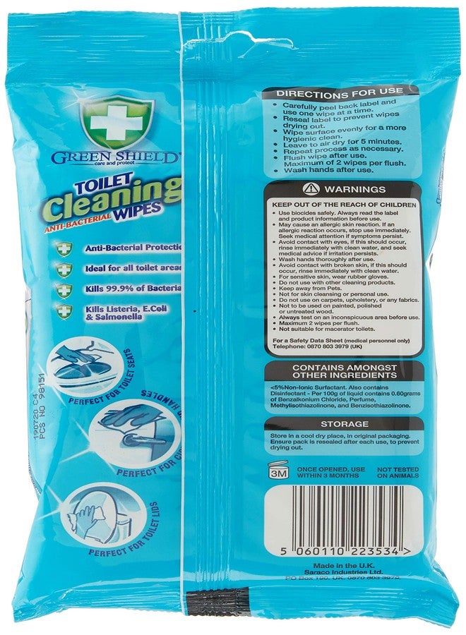 Greenshield Toilet Cleaning 40 Wipes - Image 2