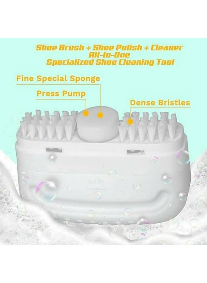 Sneaker Cleaner - White Shoe Cleaning Cream - No Wash - White Shoe Whitener + Brush + Sponge + Nylon Bristles Tool - Plastic Handle - 100ml - Image 5