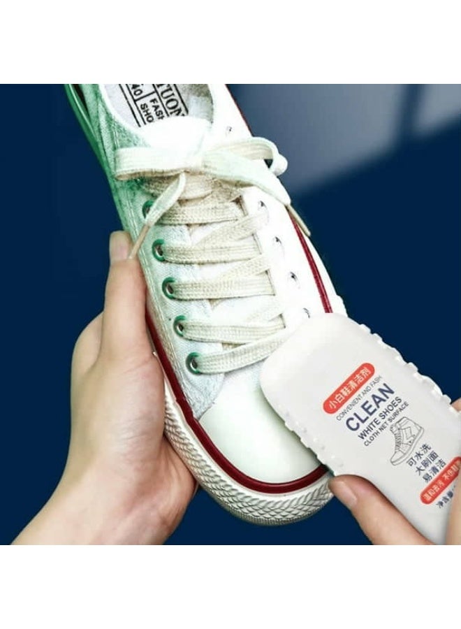 Sneaker Cleaner - White Shoe Cleaning Cream - No Wash - White Shoe Whitener + Brush + Sponge + Nylon Bristles Tool - Plastic Handle - 100ml - Image 4