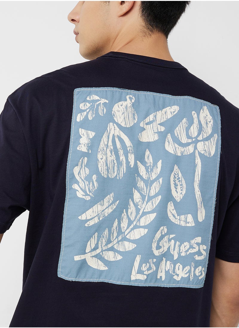 GUESS Patch At Back Crew Neck T-Shirt  - Image 3