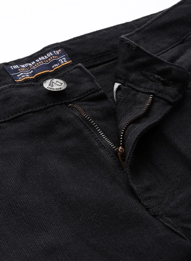 The Indian Garage Co  Men Dad Fit Solid Jeans for Men | Best Price UAE