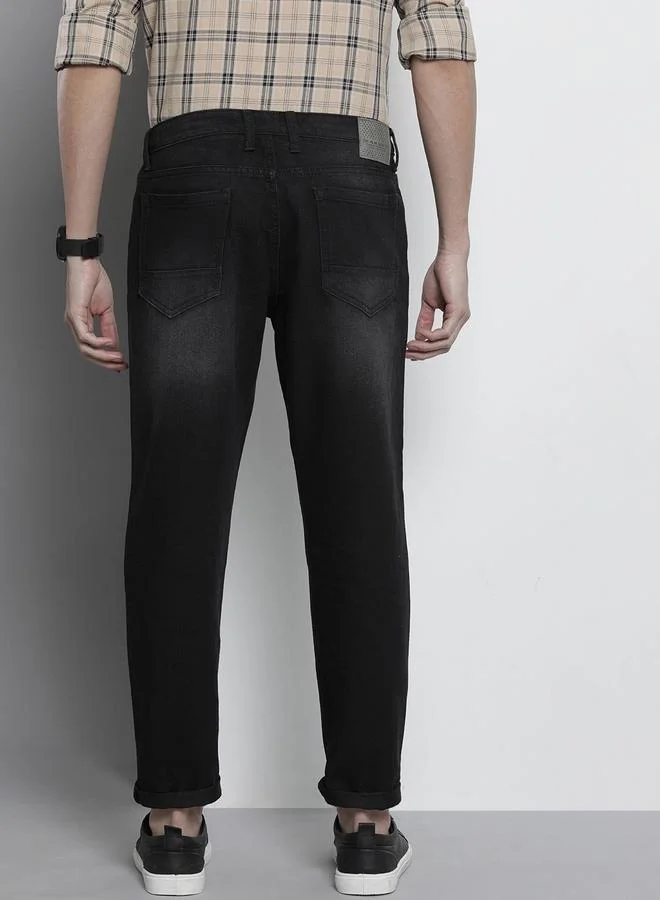 The Indian Garage Co  Men Dad Fit Solid Jeans for Men | Best Price UAE