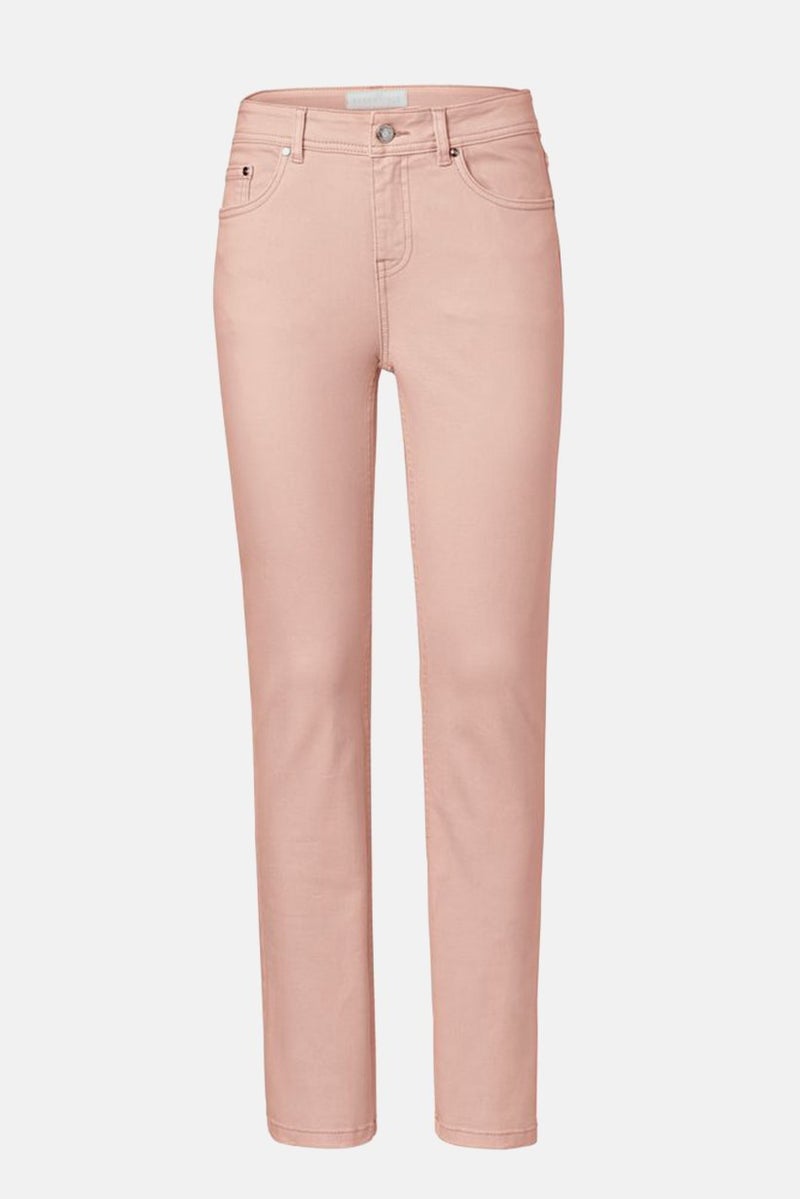 Tchibo جينز نسائي مستقيم الساق بلون وردي - Image 2