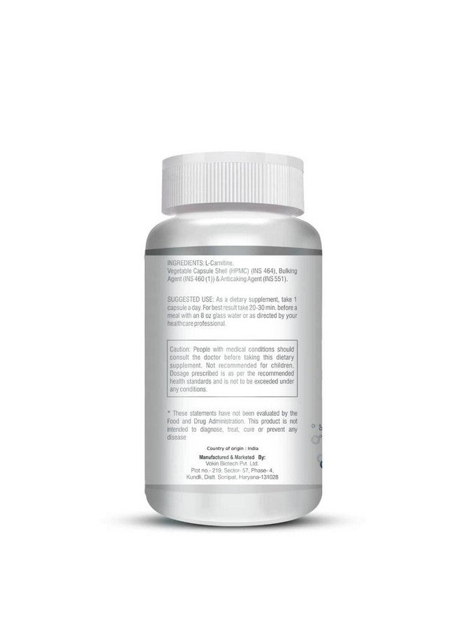 Vokin Biotech L-Carnitine Acetyl (ALCAR)- Support Brain Health- 500 mg - 90 Capsules - Image 2