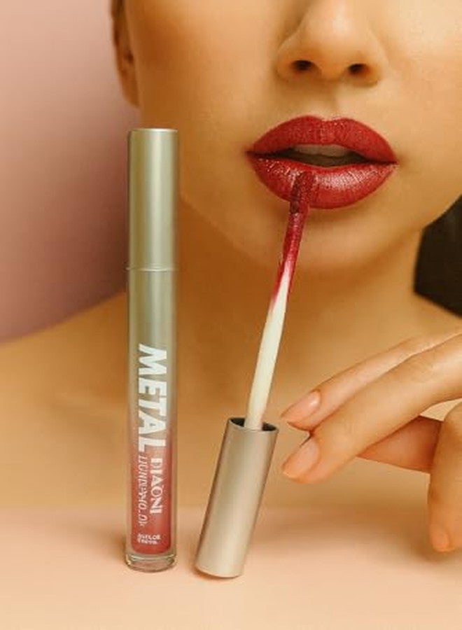 ماسيبو يو أس أيه أحمر شفاه سائل فاخر من ماسيبو يو إس إيه، لون ميتال ديوني - سهل التطبيق للغاية، بلمسة نهائية لامعة، يدوم طويلاً لإطلالة شفاه متألقة - Image 3