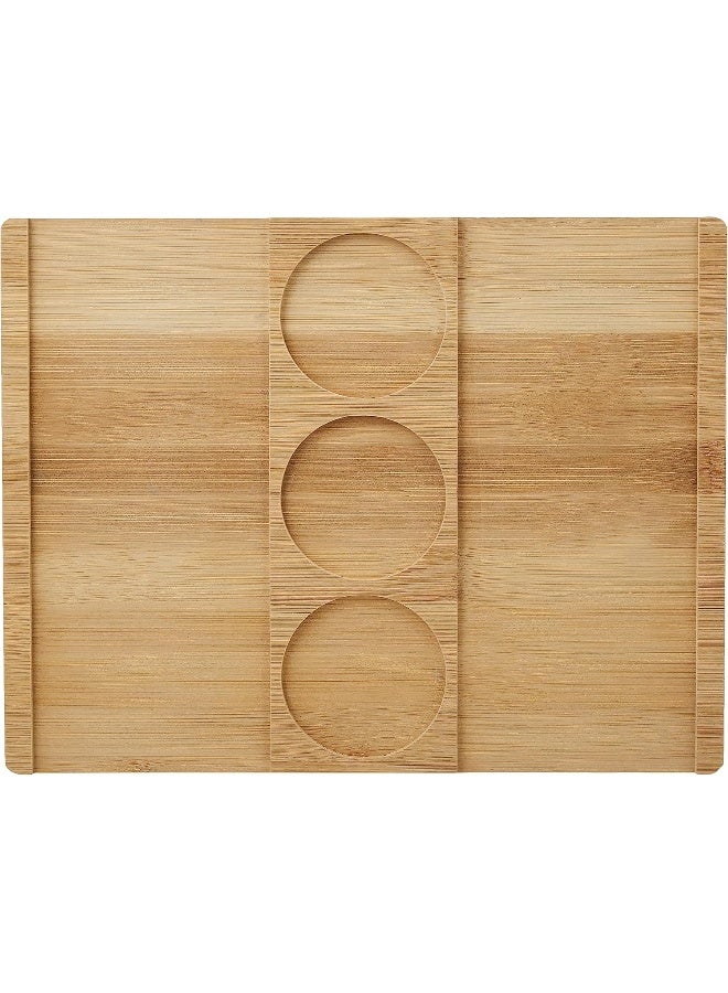 كويزين أرت طبق تقديم بامبو وأردواز من كوزين آرت مع 3 أطباق سيراميك بيضاء - Image 5