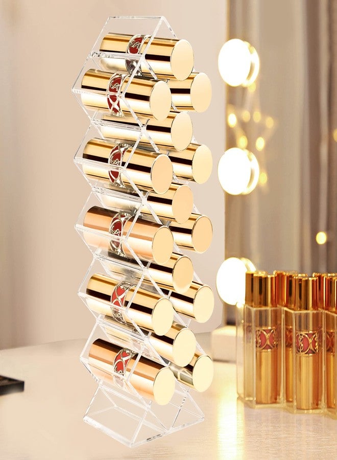 Tasybox Lipstick Organizer, Clear Acrylic Lipstick Holder 16 Spaces Lipgloss Organizers and Storage Case Display Stand - Image 5