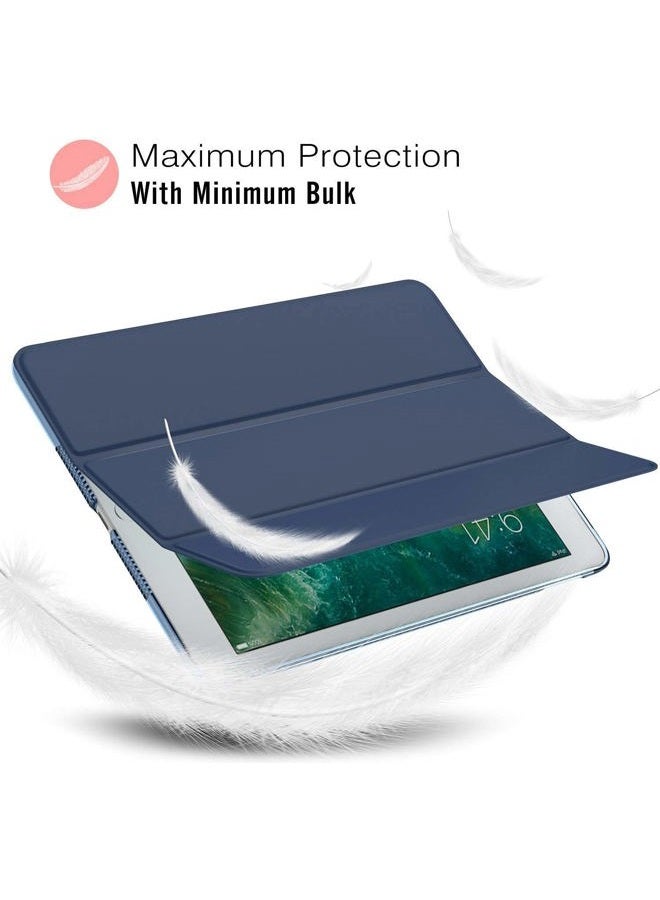 ProElite Smart Flip Case Cover for Apple iPad 10.2" 8th/7th Gen, Translucent & Hard Back, Dark Blue - Image 5