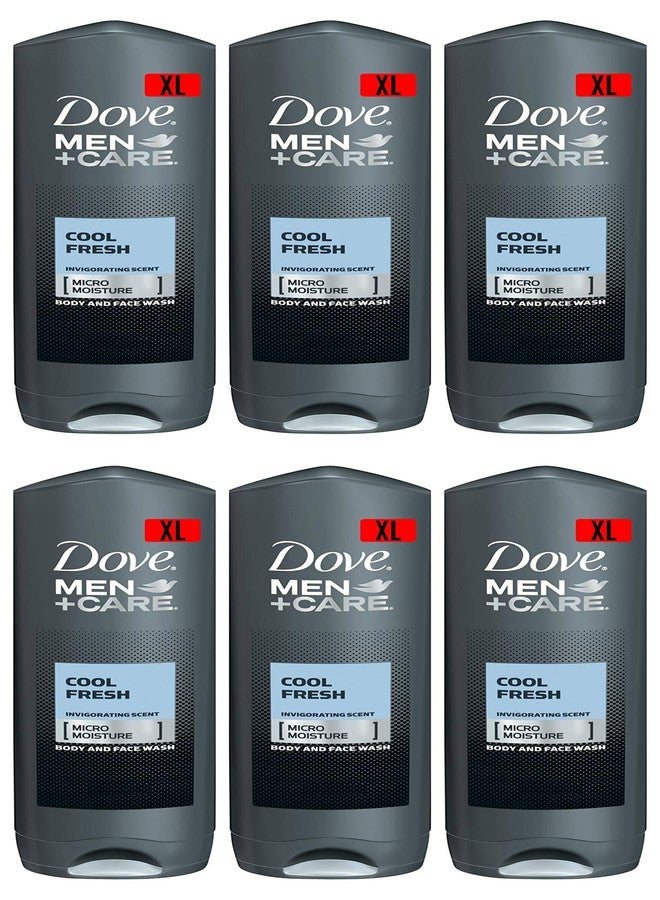 Dove Men Care Body & Face Wash, Cool Fresh - 13.5 Fl Oz / 400 mL X 6 Pack Case, Made in Germany - Image 1