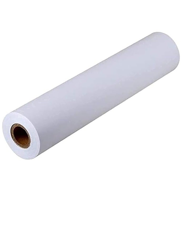 Terabyte Jumbo White Easel Drawing Paper Roll 44cm x 50meter 80gsm, Arts and Crafts Stand Rolls for Kids Students Paintings Plotter Drawings Tracings Gift Wrapping Table Cover Poster Butcher Papers  - Image 1