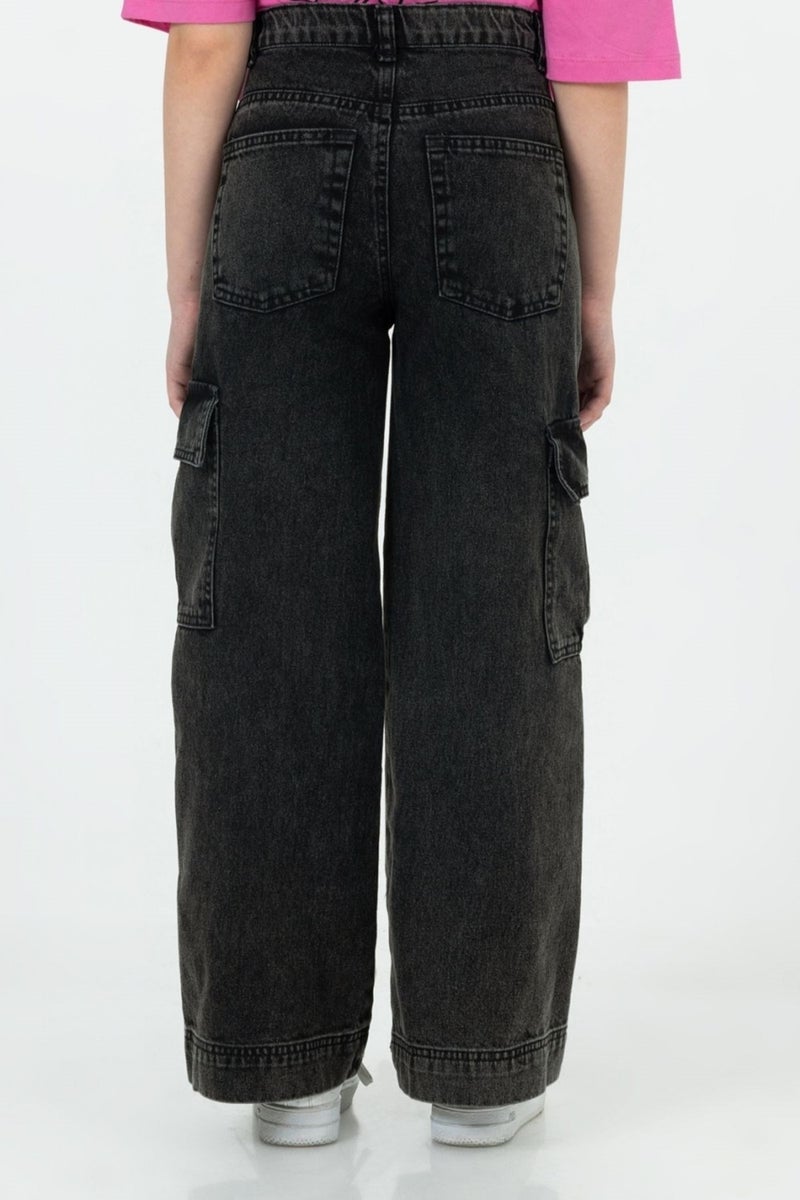 Dmb Boys & Girls Girls Wide Leg Cargo Pants - Image 2