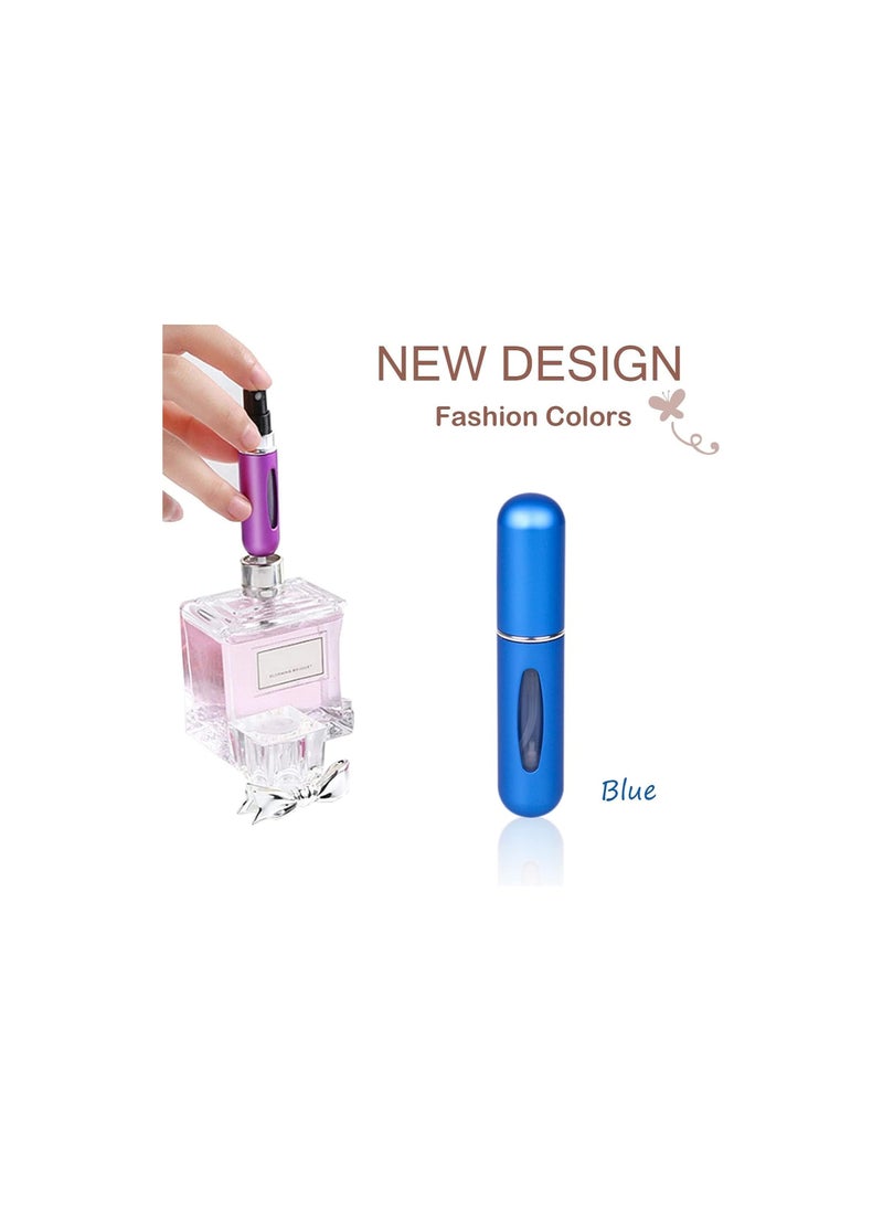 Mn 1Pieces Travel Perfume Refill Bottle 5ml Blue  - Image 3