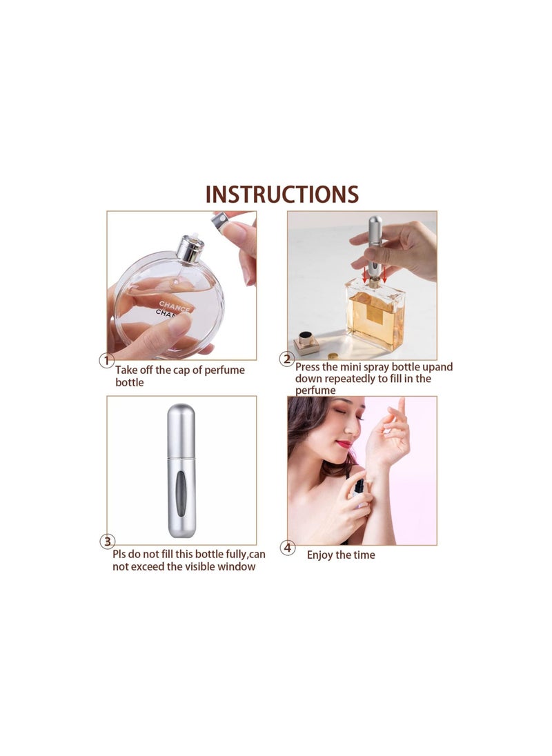 Mn - 1Pieces Travel Perfume Refill Bottle 5ml Blue - Image 1