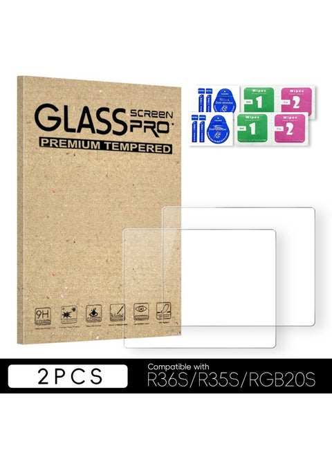 R36S Handheld Game Console Tempered Glass Screen Protector 3.5 Inch HD 2 pieces