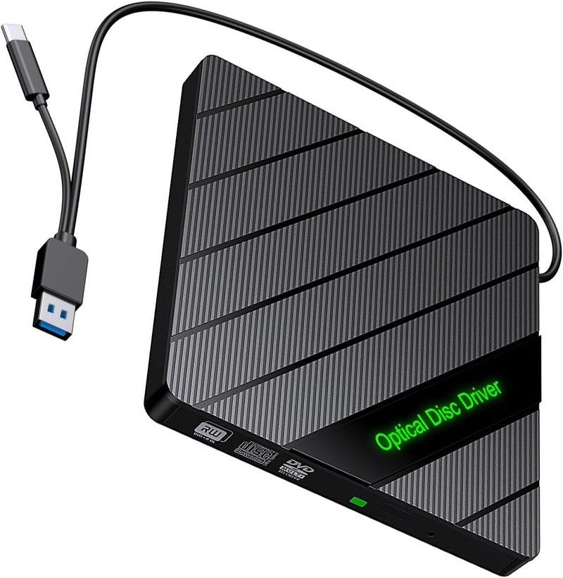 External Disc Drives for Laptop USB3.0 Type C Portable Disc Burners External Drives with Card Slot for Reader - Image 4