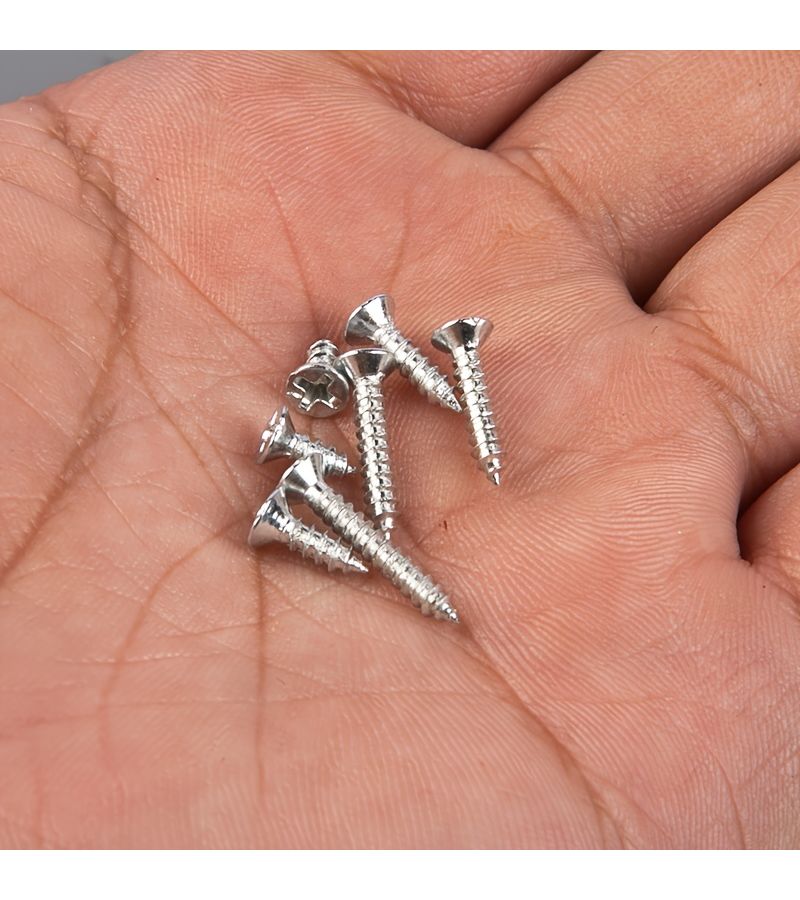 M2.5 X 6 Silver Self Tapping Screws 200 Pieces Flat Head Miniature Wood Screws Electronic Additions - Image 4