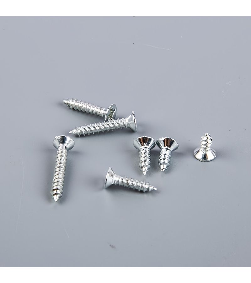 M2.5 X 6 Silver Self Tapping Screws 200 Pieces Flat Head Miniature Wood Screws Electronic Additions - Image 3