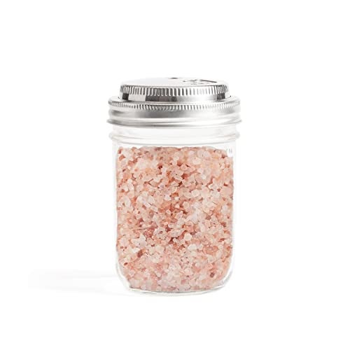 Jarware Stainless Steel Spice Shaker, Wide Mouth Mason Jar Spice Lid - Image 1