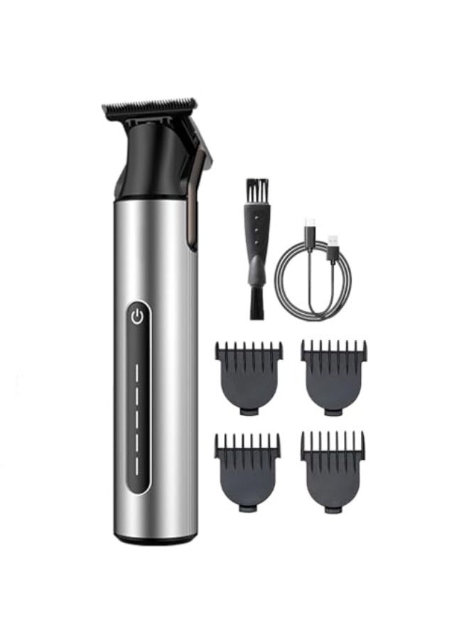 Professional Cordless Beard Trimmer for Men, USB Rechargeable Hair Clippers with T-Blade for Precise Zero Gap Cutting, Waterproof Electric Haircut Trimmer Kit with 4 Guide Combs, Men's Grooming Gift - Image 1