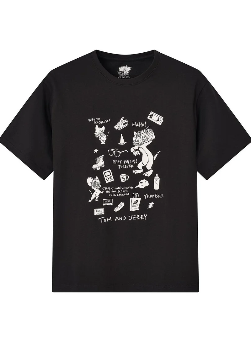 جيوردانو تي شيرت رجالي بقصة مريحة