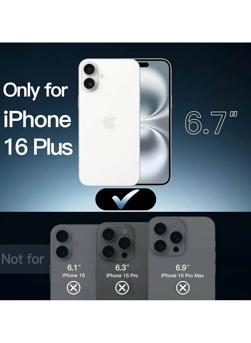 أكاليكس حافظة مغناطيسية لهاتف iPhone 16 Plus، متوافقة مع MagSafe، غطاء فاخر مطلي، حافظة هاتف واقية شفافة ناعمة من مادة TPU مقاومة للصدمات، (أسود) - Image 3