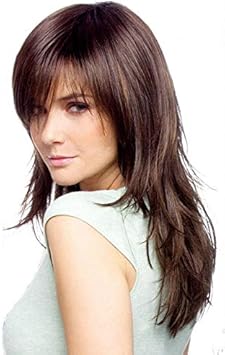 Forever young Forever Young UK Ladies Wig Long Tappered Style Fashion Wig Dark Brown Medium Auburn Mix