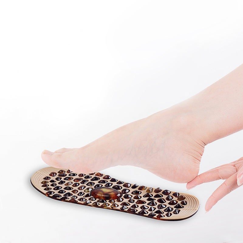 1 Pair Foot Insoles with Rubber Cobblestone Shape Comfortable Insoles - Image 1
