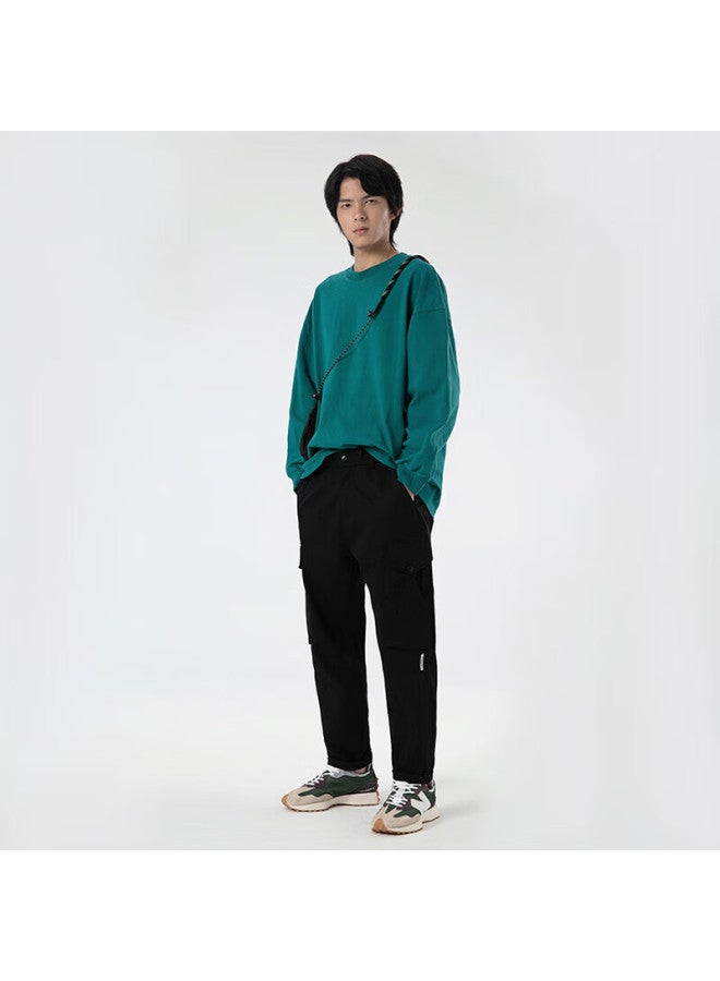 Markless Men's Autumn Winter Cotton Sweatshirt Sy Texture Casual Jacket Wyb3422m Autumn Wave Green Xxl - Image 2