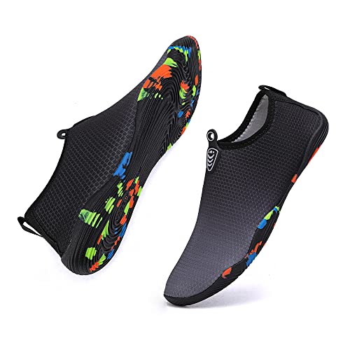 Vsufim Quick-Dry Water Sports Barefoot Shoes Aqua Socks for Swim Beach Pool Surf Yoga for Women Men (6.5 Women/5.5 Men) - Image 3