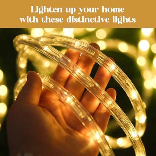 GIGAWATTS GW-502-200 22m Solar Strip Lights 200 LED | 8 Modes Rope Lamp with 800mAh Ni-MH Battery, Waterproof Solar Strip Light Outdoor for Garden, Home & Diwali Decoration (Pack of 1, Warm White) - Image 5