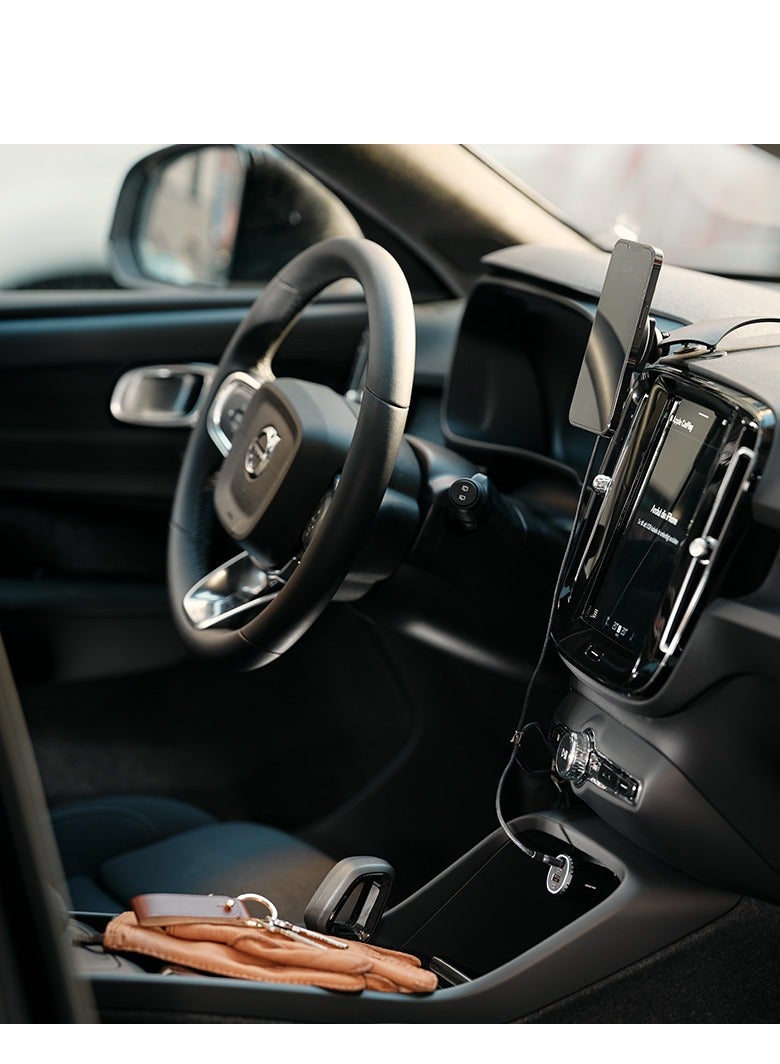 Unisynk Magnetic Wireless Charger Qi2 15W - USB-C, Magnetic Attachment, Fast Wireless Charging, 2m Cable White - Image 4