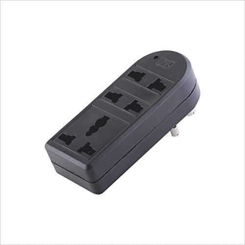 MX 3 Way Multiplug Adaptor 3 pin Universal Multi Plug Wall Point Socket Cordless Extension Board Travel Adapter Led Indicator Surge Protection (3 PIN -1 Socket + 2 PIN -2 Socket) - Image 1