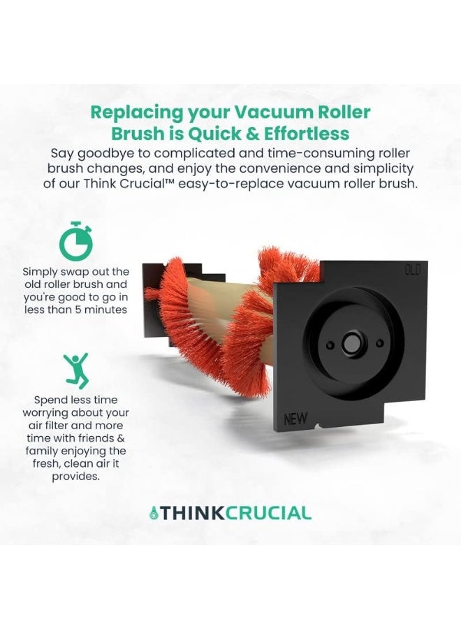 Crucial Vacuum Replacement Vacuum Roller – Compatible with Oreck Roller Brush Part # 016-1152, 7520201 – Fits Oreck XL Vacuum Model – Bulk (1 Pack) - Image 2