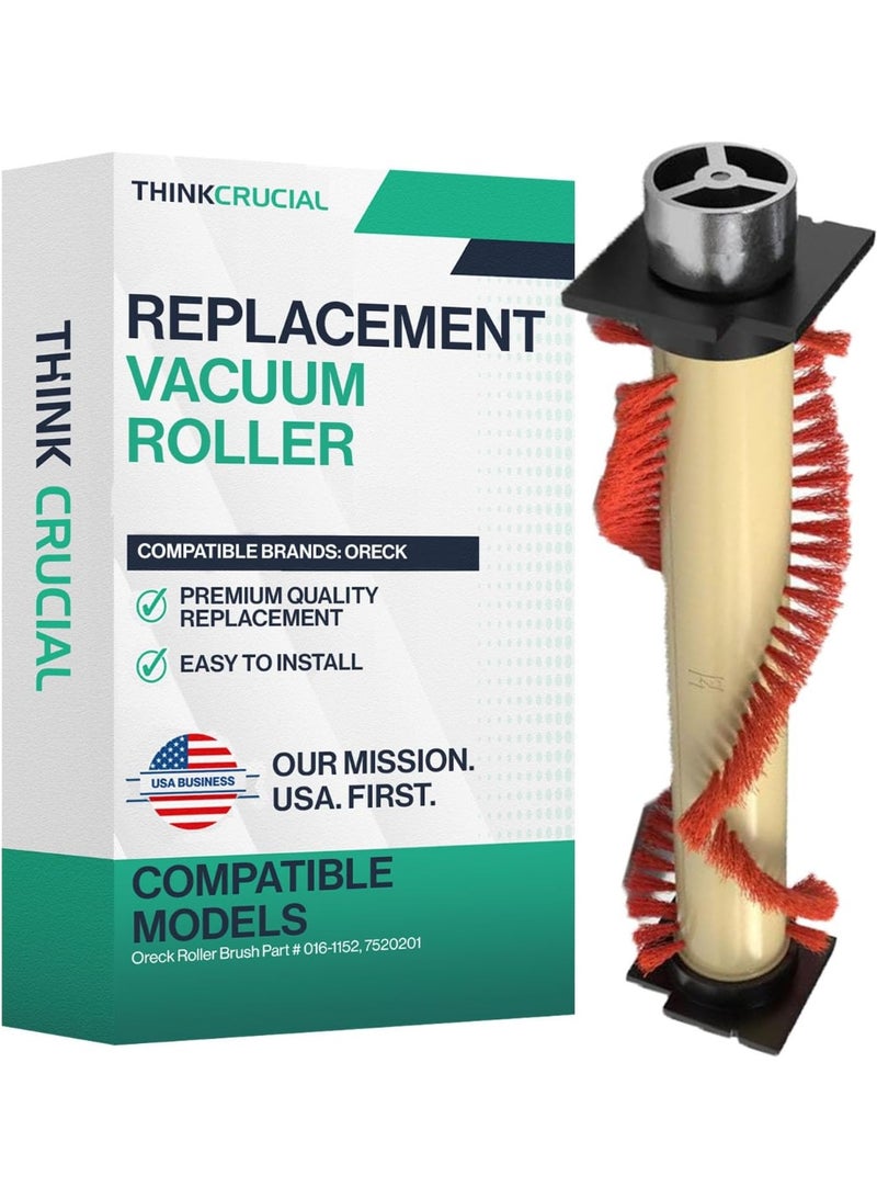 Crucial Vacuum Replacement Vacuum Roller – Compatible with Oreck Roller Brush Part # 016-1152, 7520201 – Fits Oreck XL Vacuum Model – Bulk (1 Pack) - Image 1
